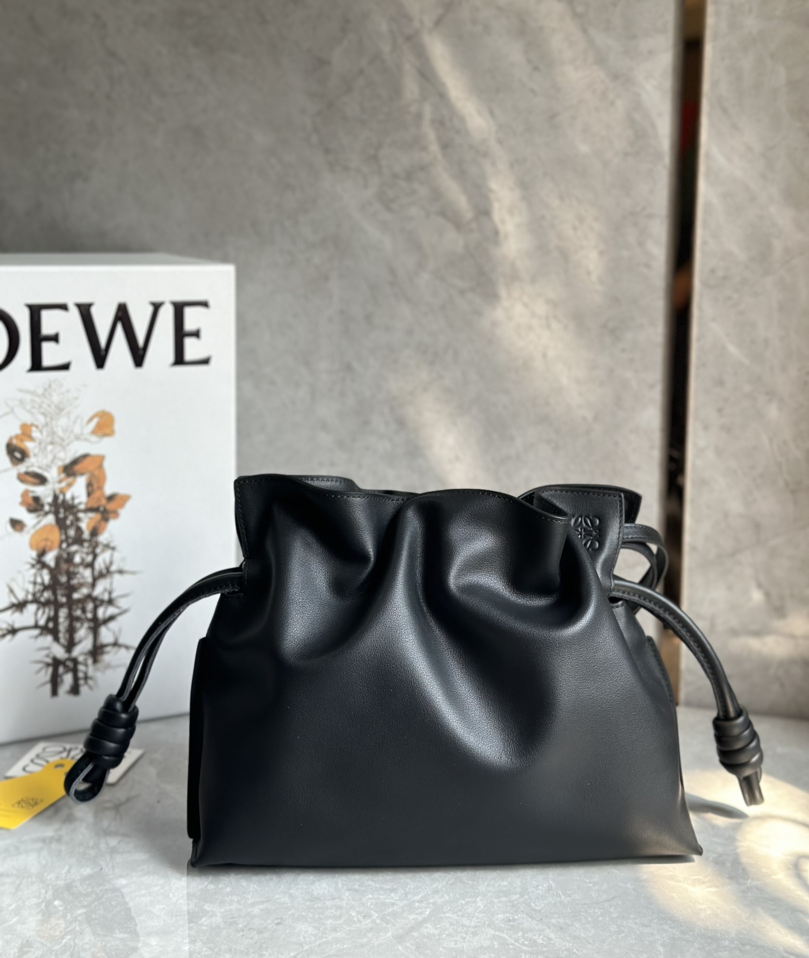 Loewe Medium Flamenco Clutch in Nappa Calfskin Black